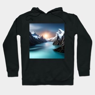 Ice Mountains Sunset Hoodie